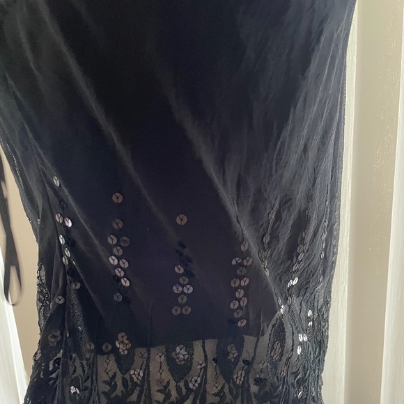 Black lace bottom beaded top size 14 australia - Picture 3 of 7